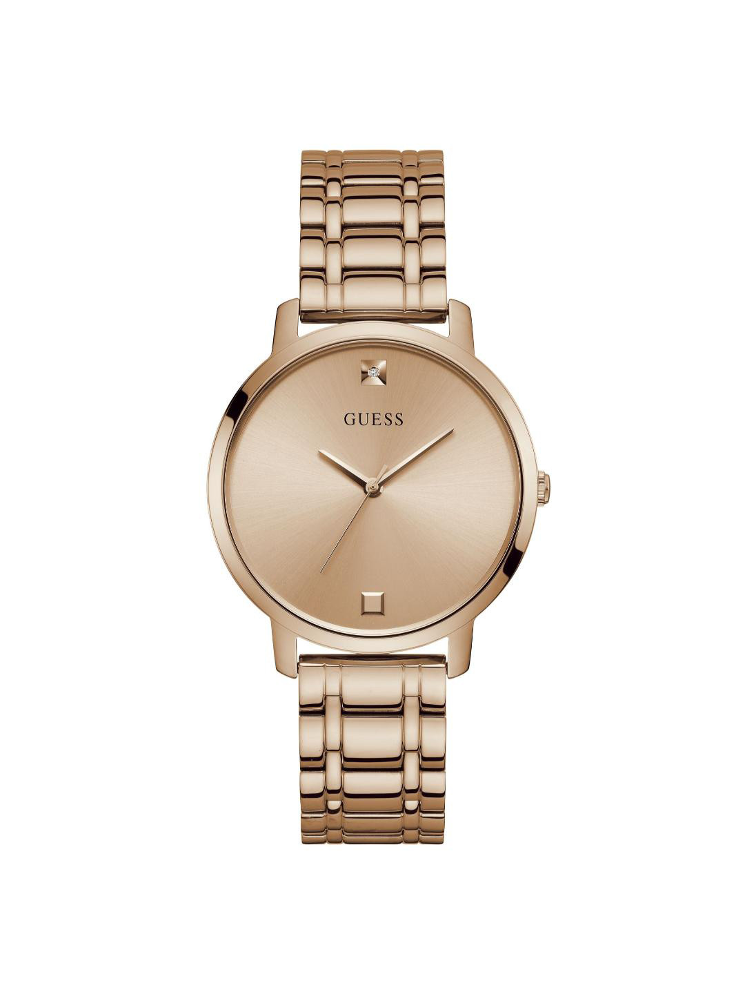 

GUESS Women Stainless Steel Bracelet Style Straps Analogue Watch U1313L3, Rose gold
