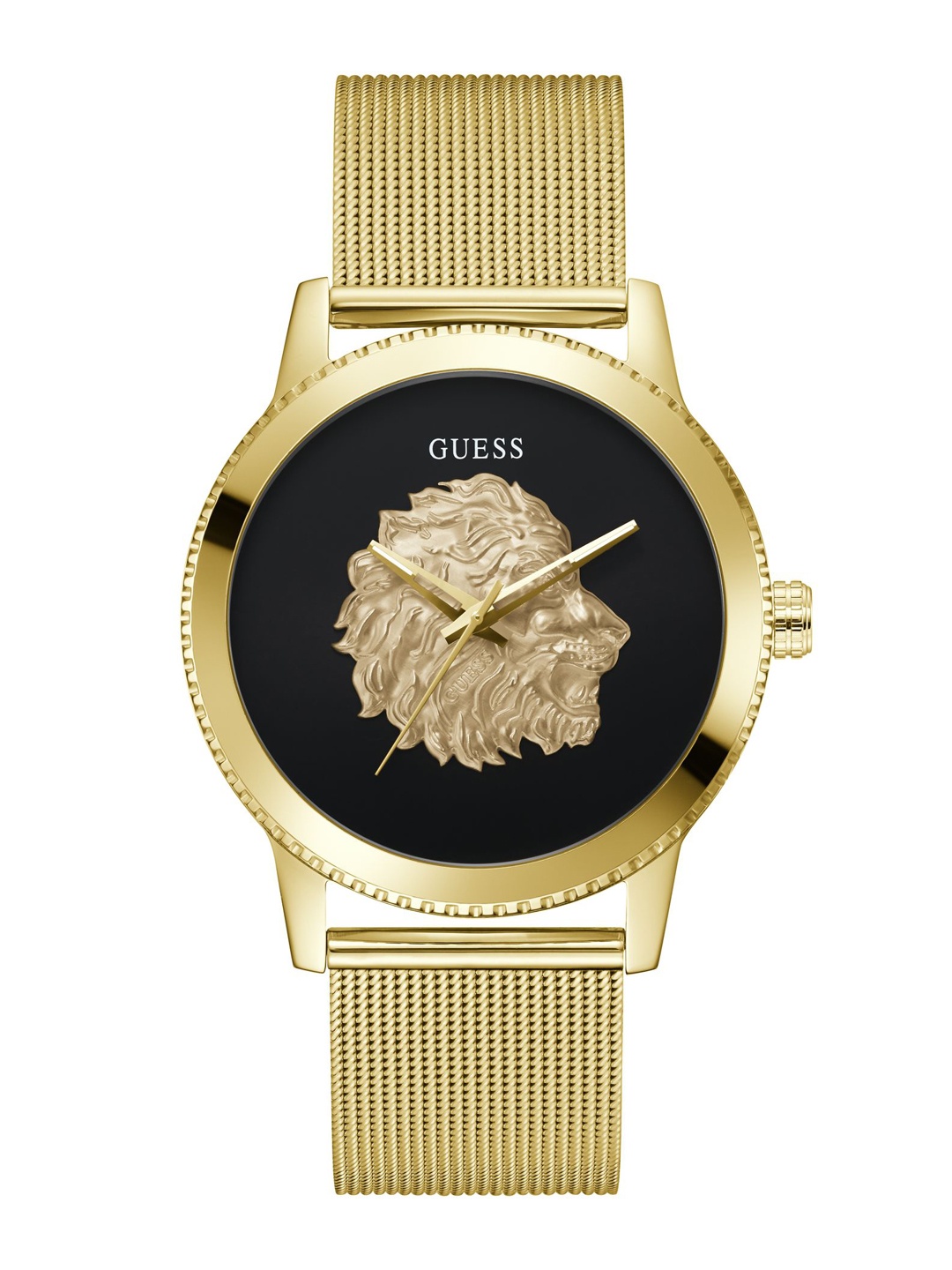 

GUESS Men Trend Monarch Bracelet Style Straps Analogue Watch GW0702G1, Black