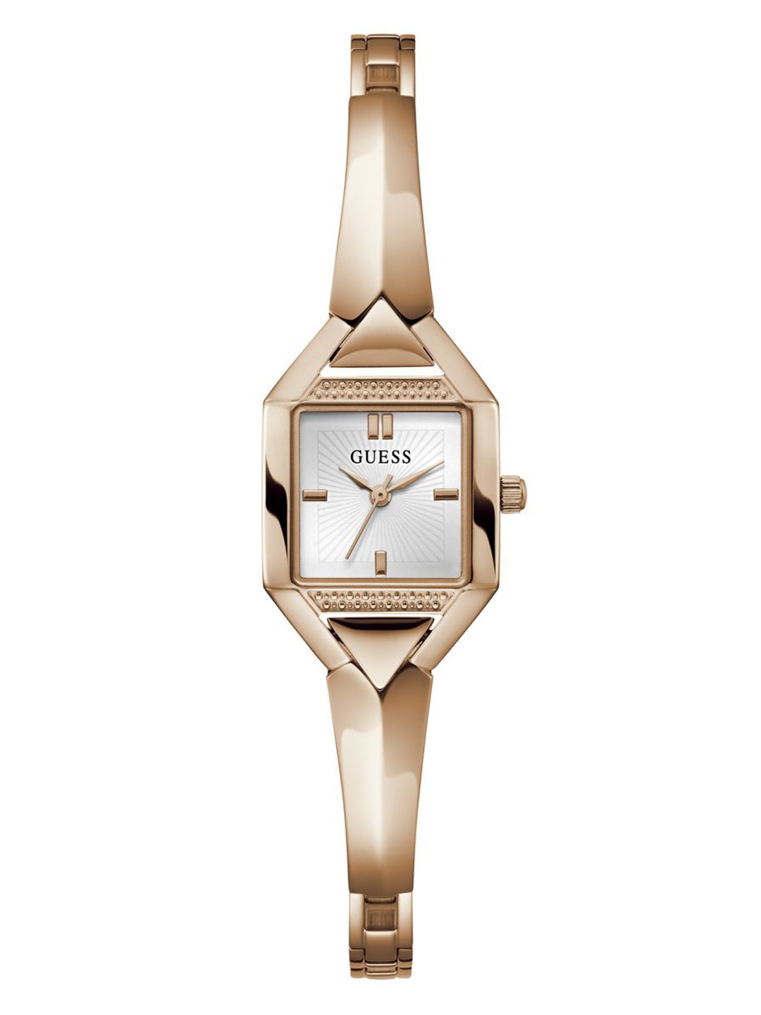

GUESS Women Bejeweled Ariel Analogue Watch U1426L3M, White