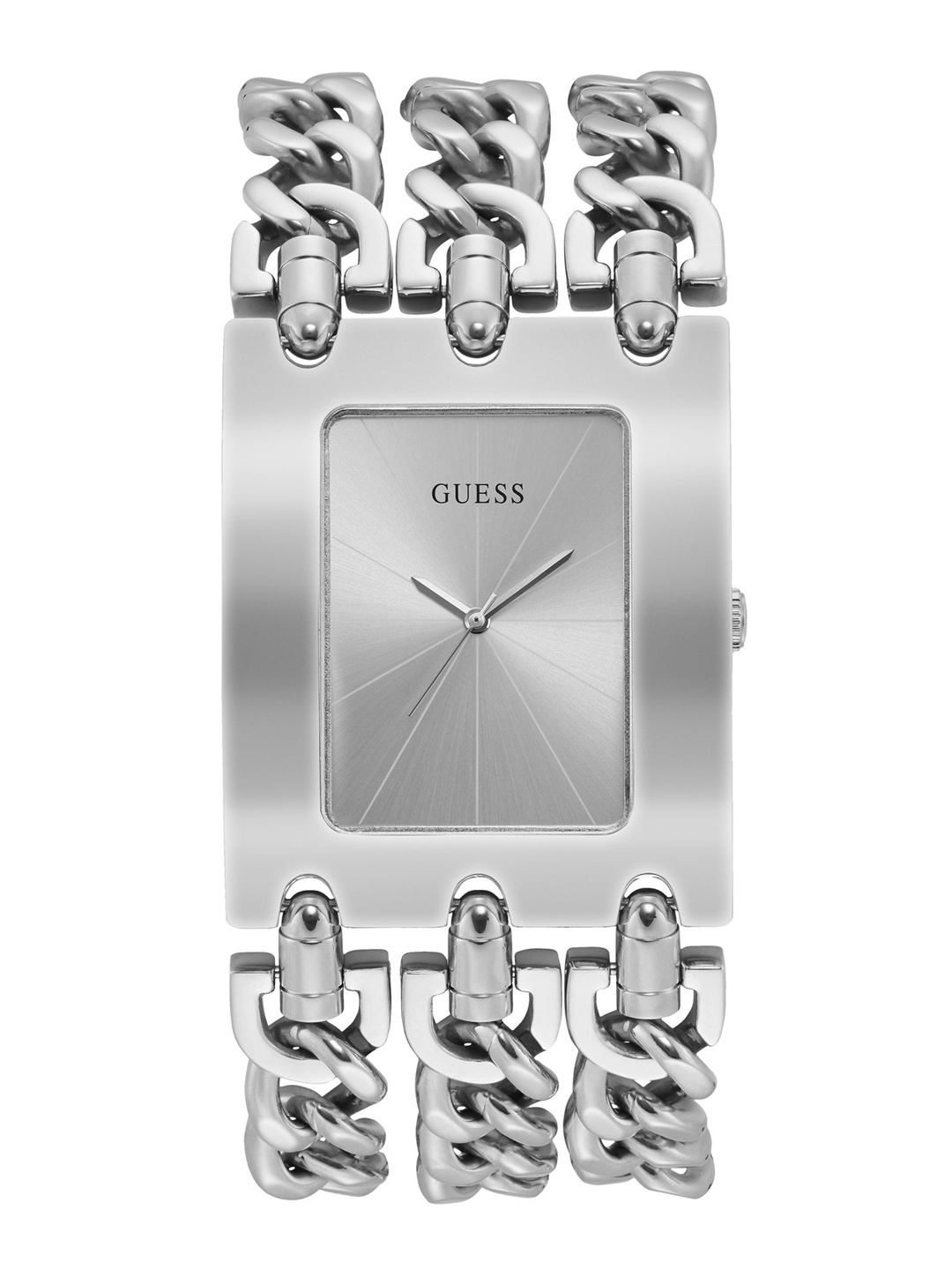 

GUESS Women Bracelet Style Straps Analogue Watch W1274L1, Silver