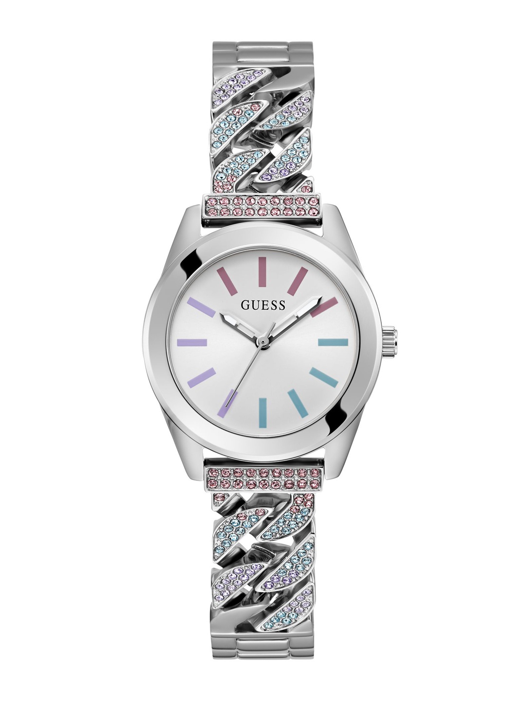 

GUESS Women Dial Analogue Watch GW0546L4, Silver