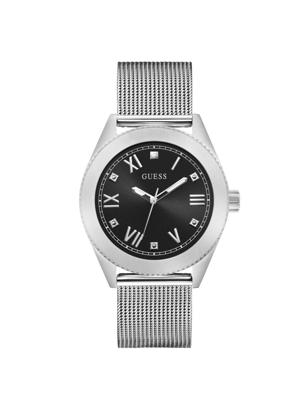 

GUESS Men Dress Noble Bracelet Style Straps Analogue Watch GW0495G1, Black
