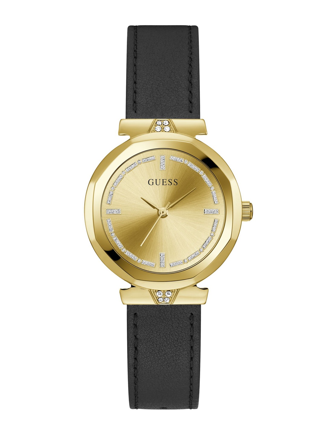 

GUESS Women Dial & Leather Straps Analogue Watch GW0689L2, Champagne