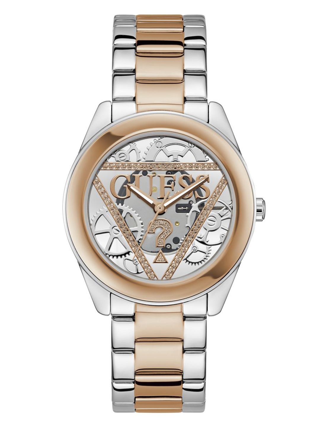 

GUESS Women Analogue Watch - U1421L2M, Transparent