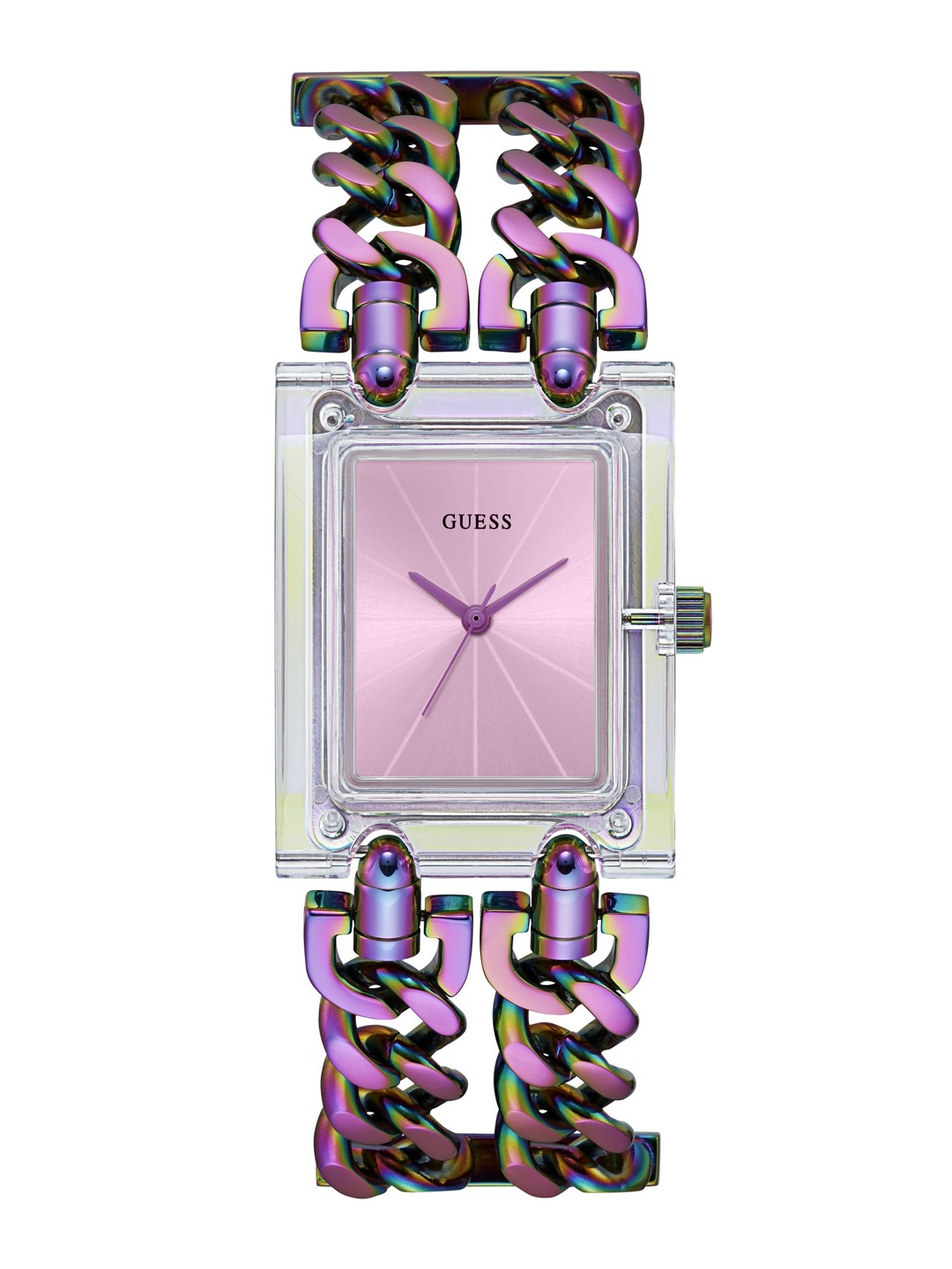 

GUESS Women Bracelet Style Straps Analogue Watch GW0669L2, Pink