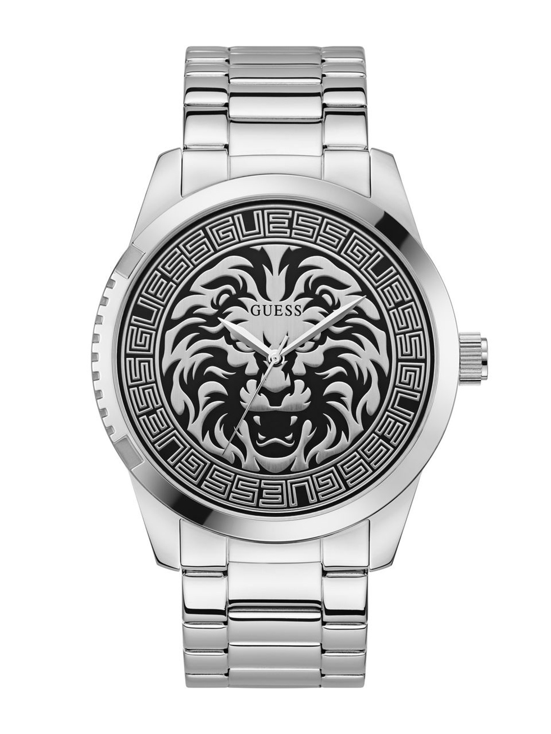 

GUESS Men Bracelet Style Straps Analogue Watch - U1431G1M, Silver