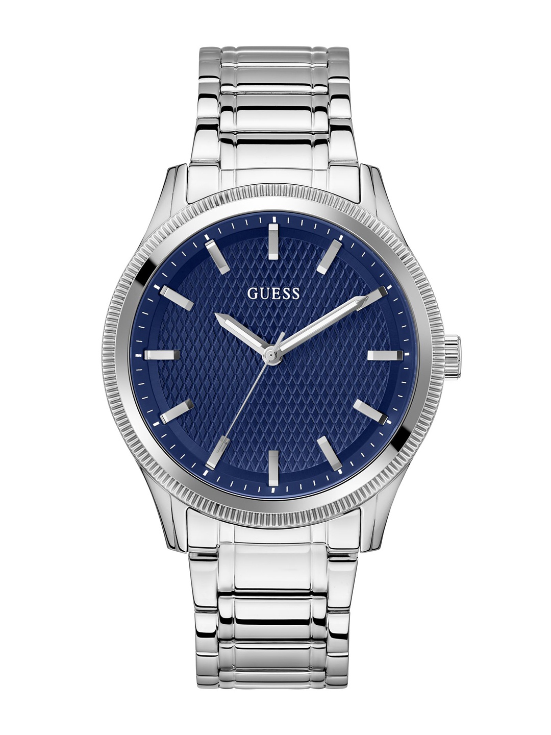 

GUESS Men Bracelet Style Straps Analogue Watch GW0626G1, Blue