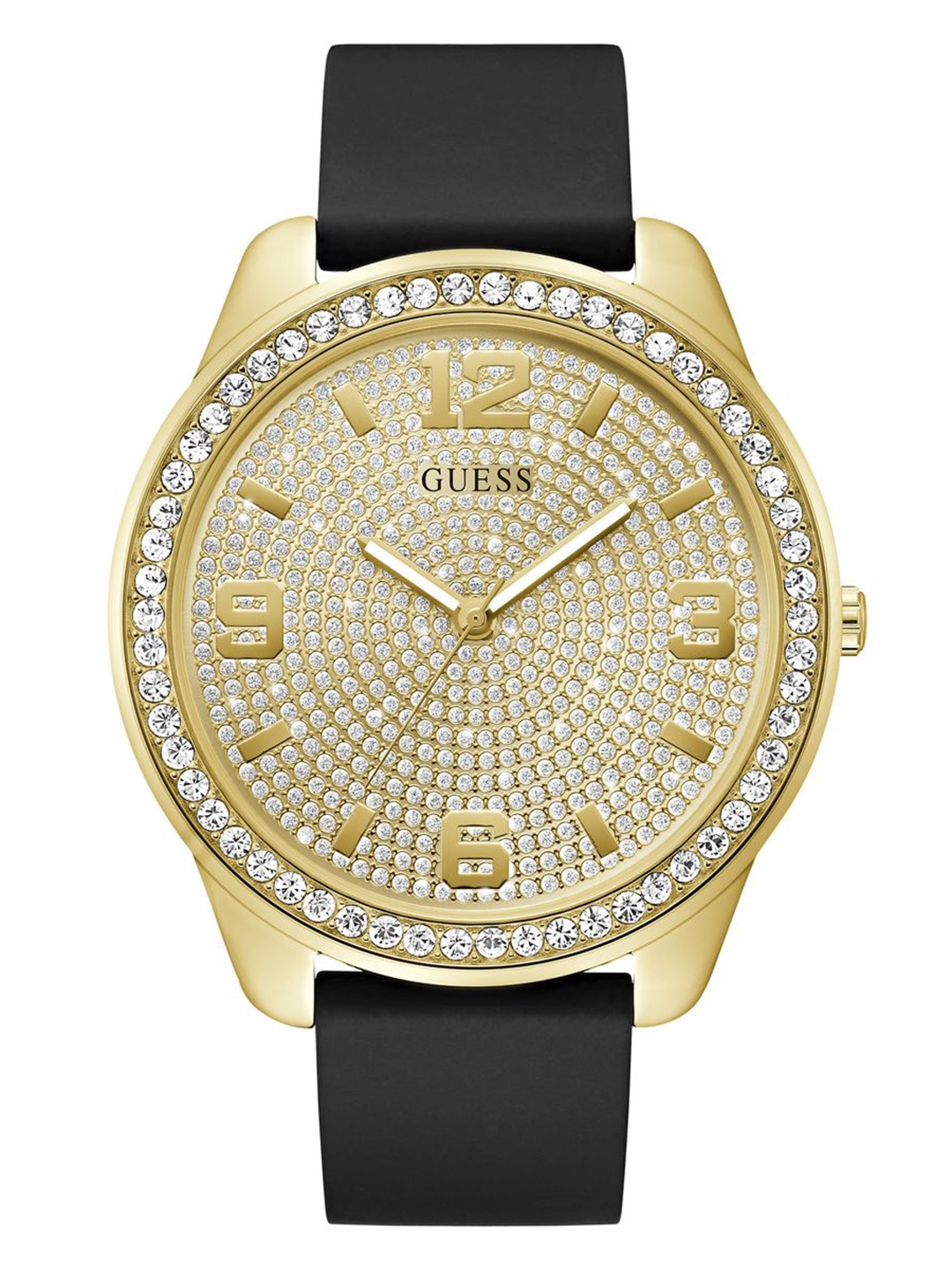 

GUESS Men Embellished Dial & Straps Analogue Watch - U1430G1M, Gold