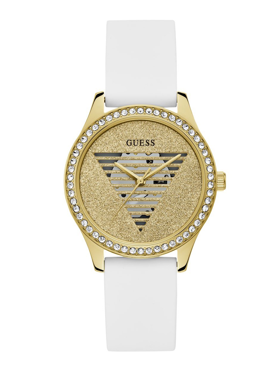 

GUESS Women Dial & Straps Analogue Watch GW0530L1, Champagne