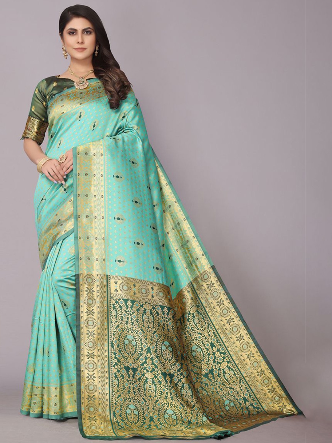 

PERFECT Ethnic Motifs WEAR Woven Design Patola Saree, Green