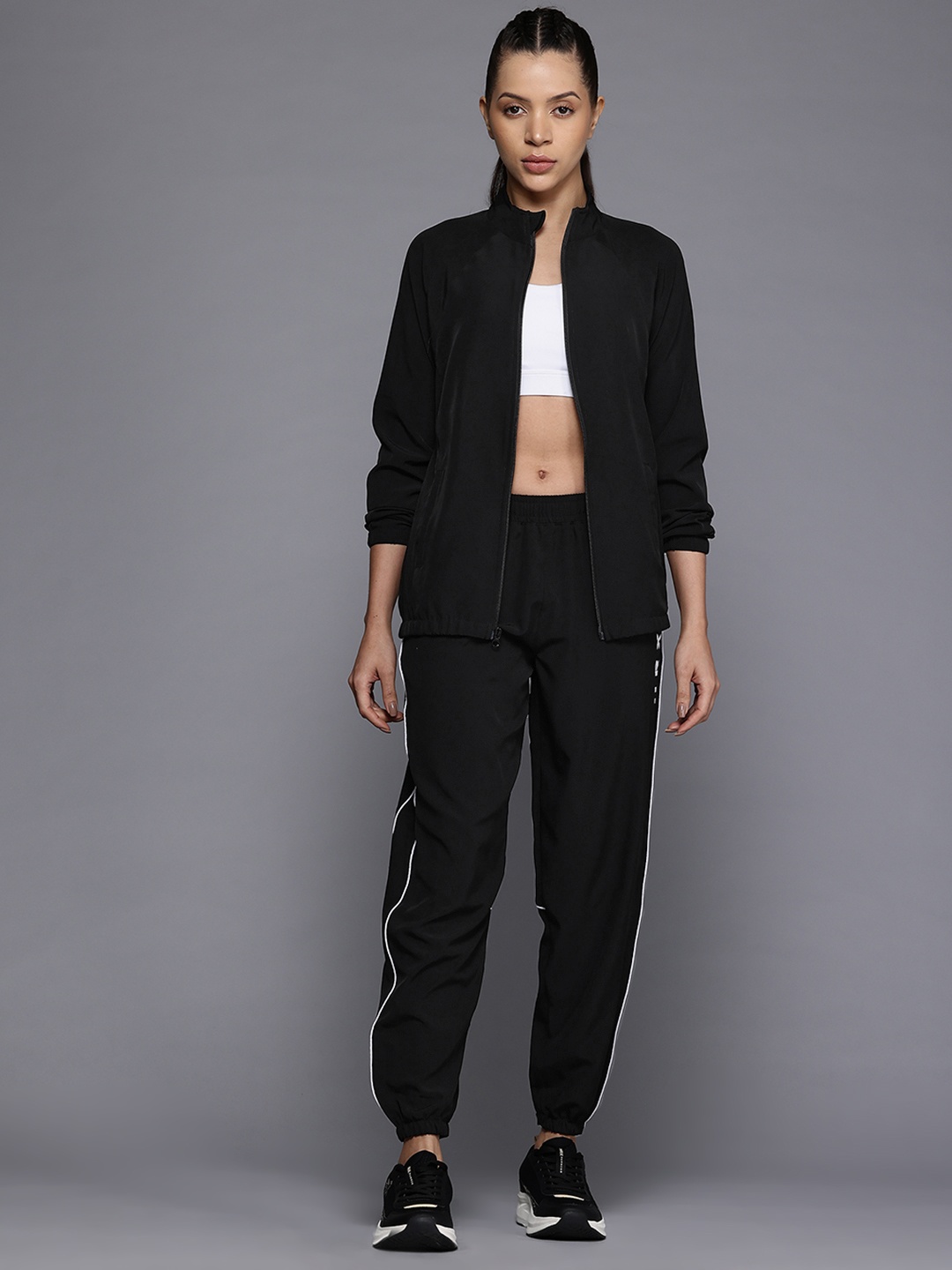 

HRX by Hrithik Roshan Rapid Dry Training Track suits, Black