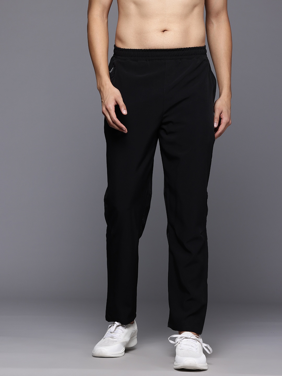 

HRX by Hrithik Roshan Men Rapid-Dry Running Track Pants, Black