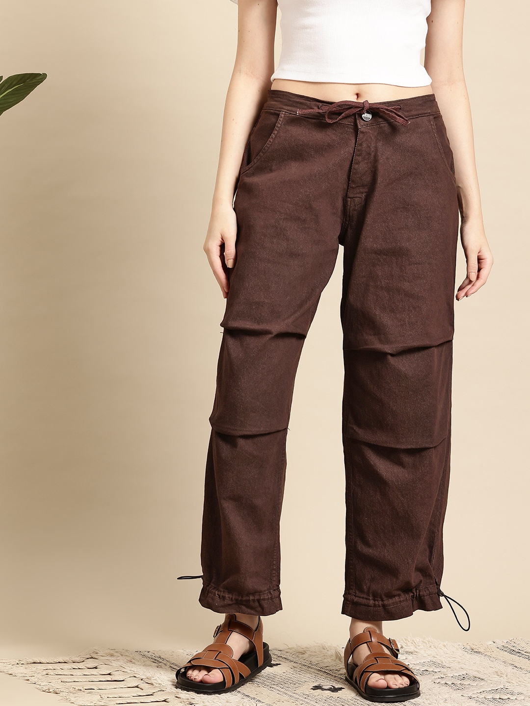 

Mast & Harbour Women Jeans, Brown