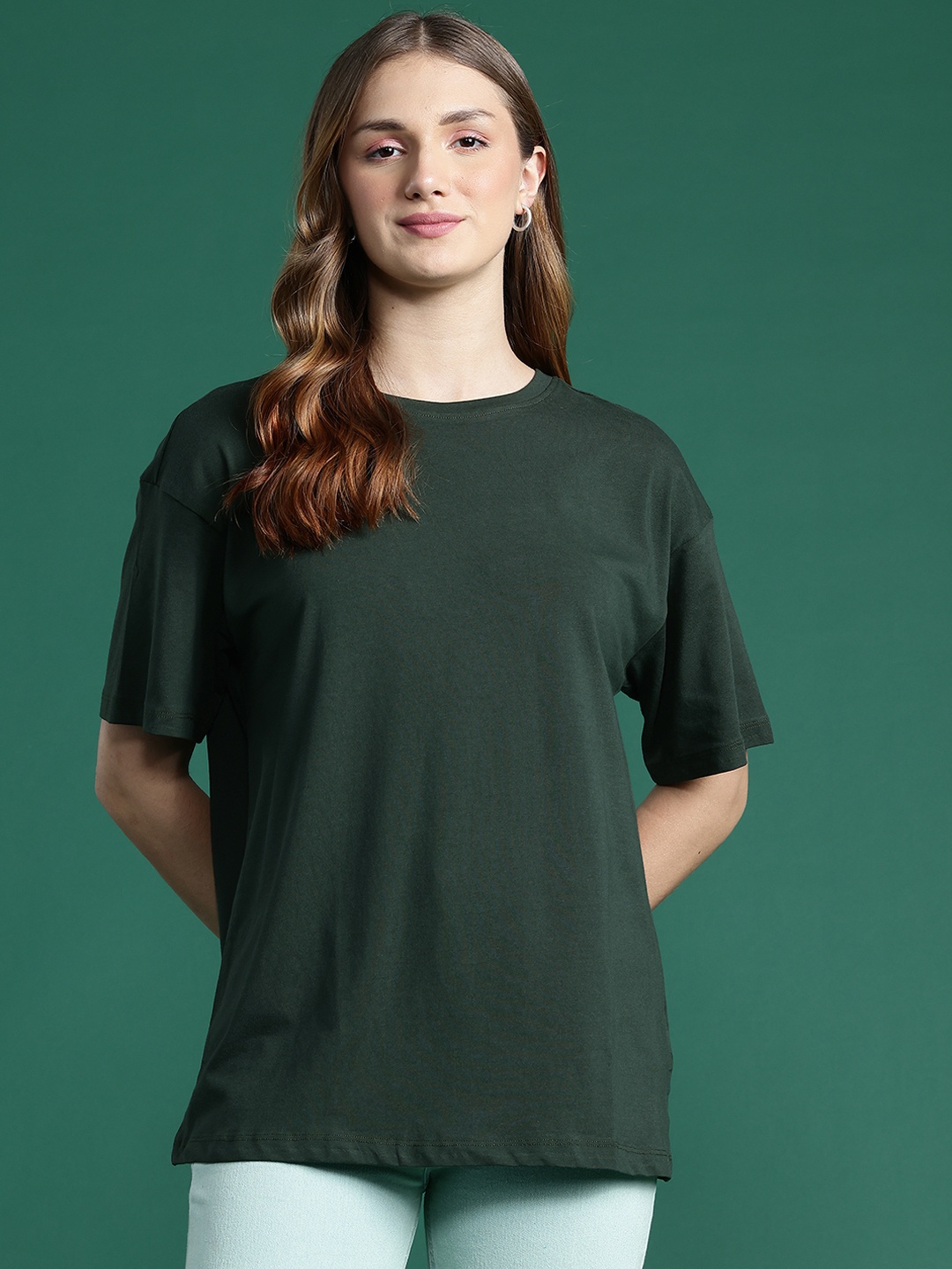 

DressBerry Basics Oversized T-shirt, Green