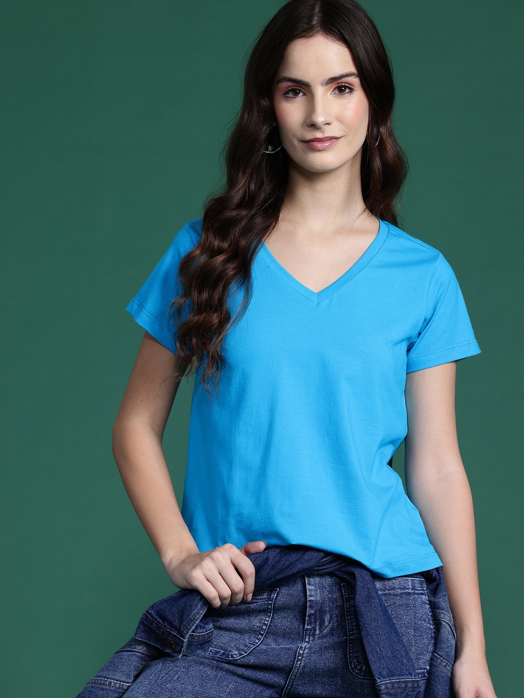 

DressBerry V-Neck T-shirt, Blue