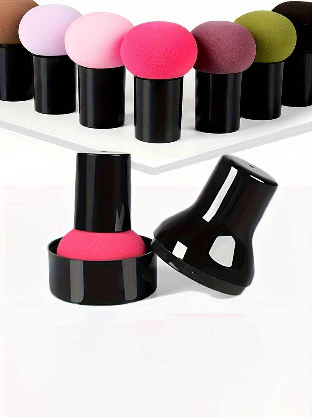 

CHRONEX Set Of 3 Mushroom Makeup Sponges, Assorted