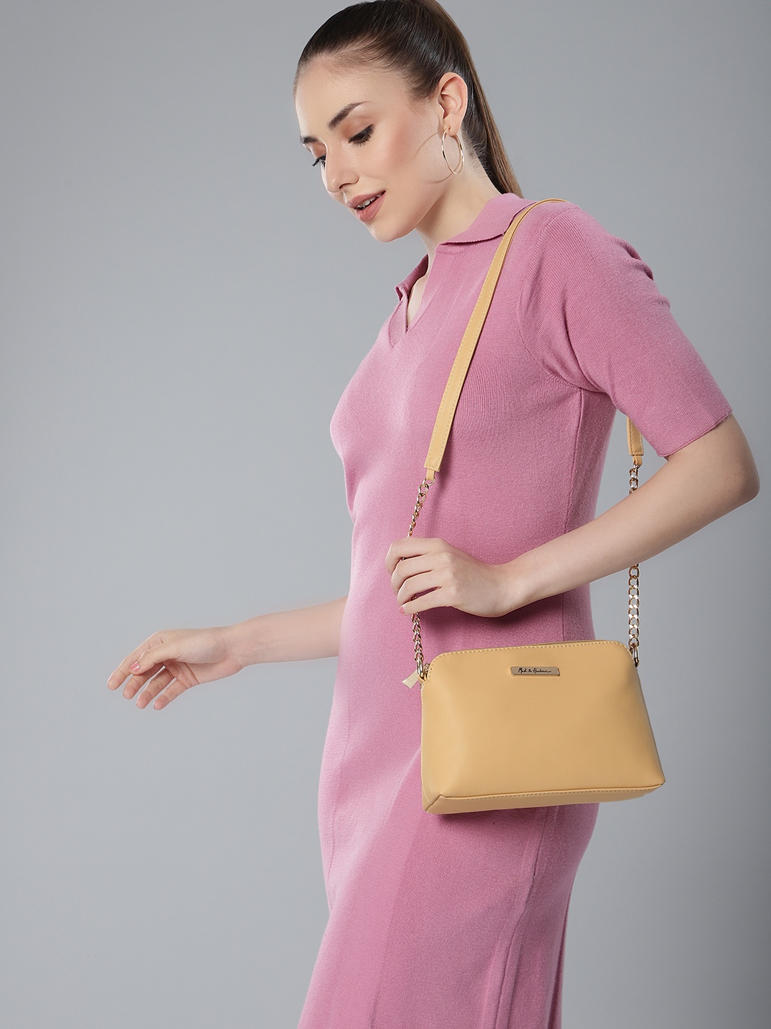 

Mast & Harbour Structured Sling Bag, Yellow