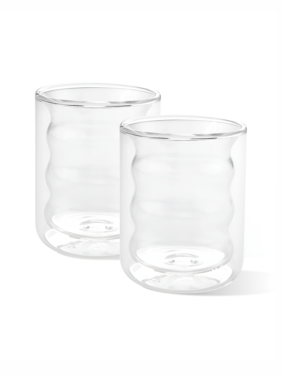 

Kuber Industries Transparent Glass Glossy Mugs 200 ml