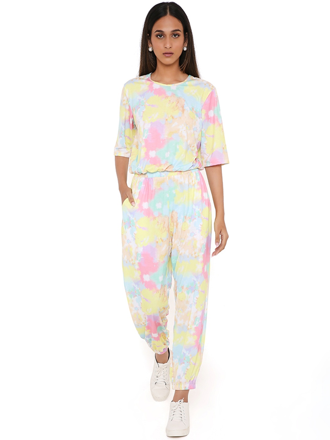 

PS PRET BY PAYAL SINGHAL Women Printed Top with Joggers, Multi