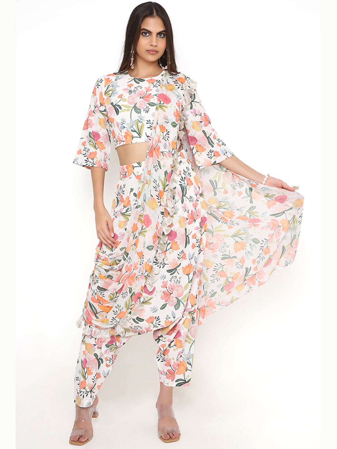 

PS PRET BY PAYAL SINGHAL Women Printed Top with Trousers, Multi