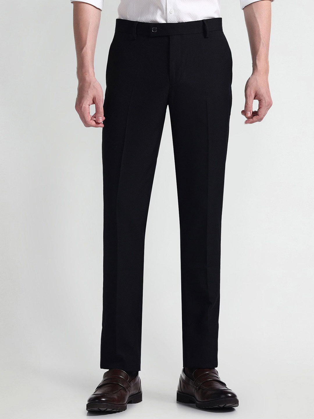 

Arrow Men Formal Trousers, Black