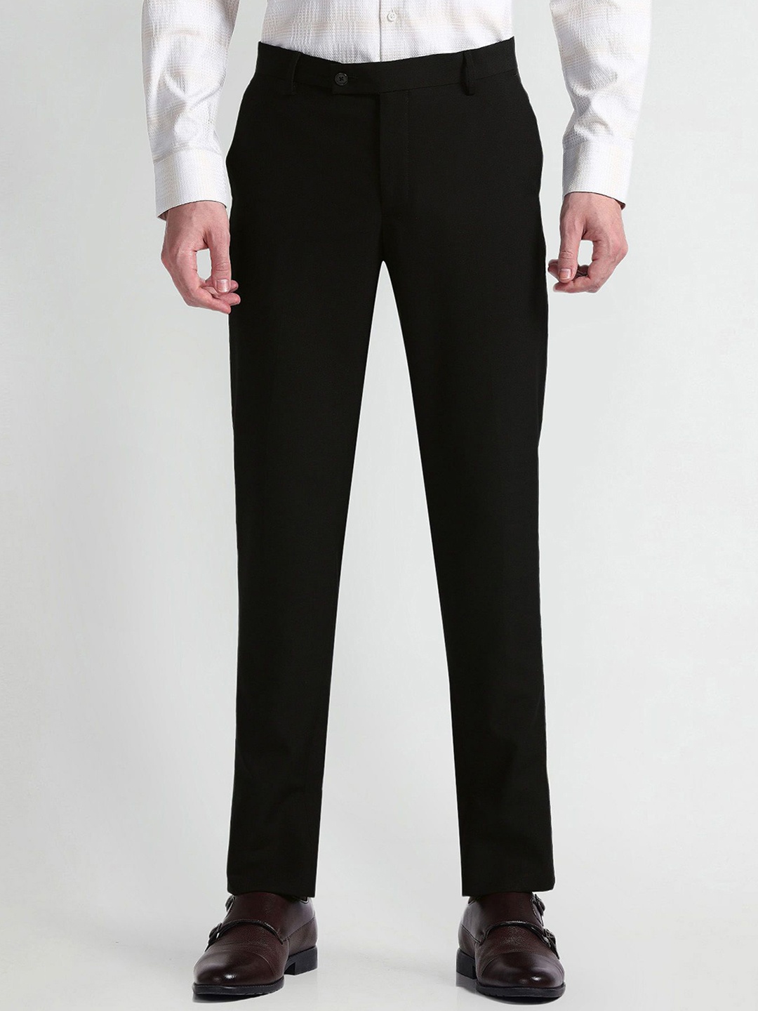 

Arrow Men Formal Trousers, Black