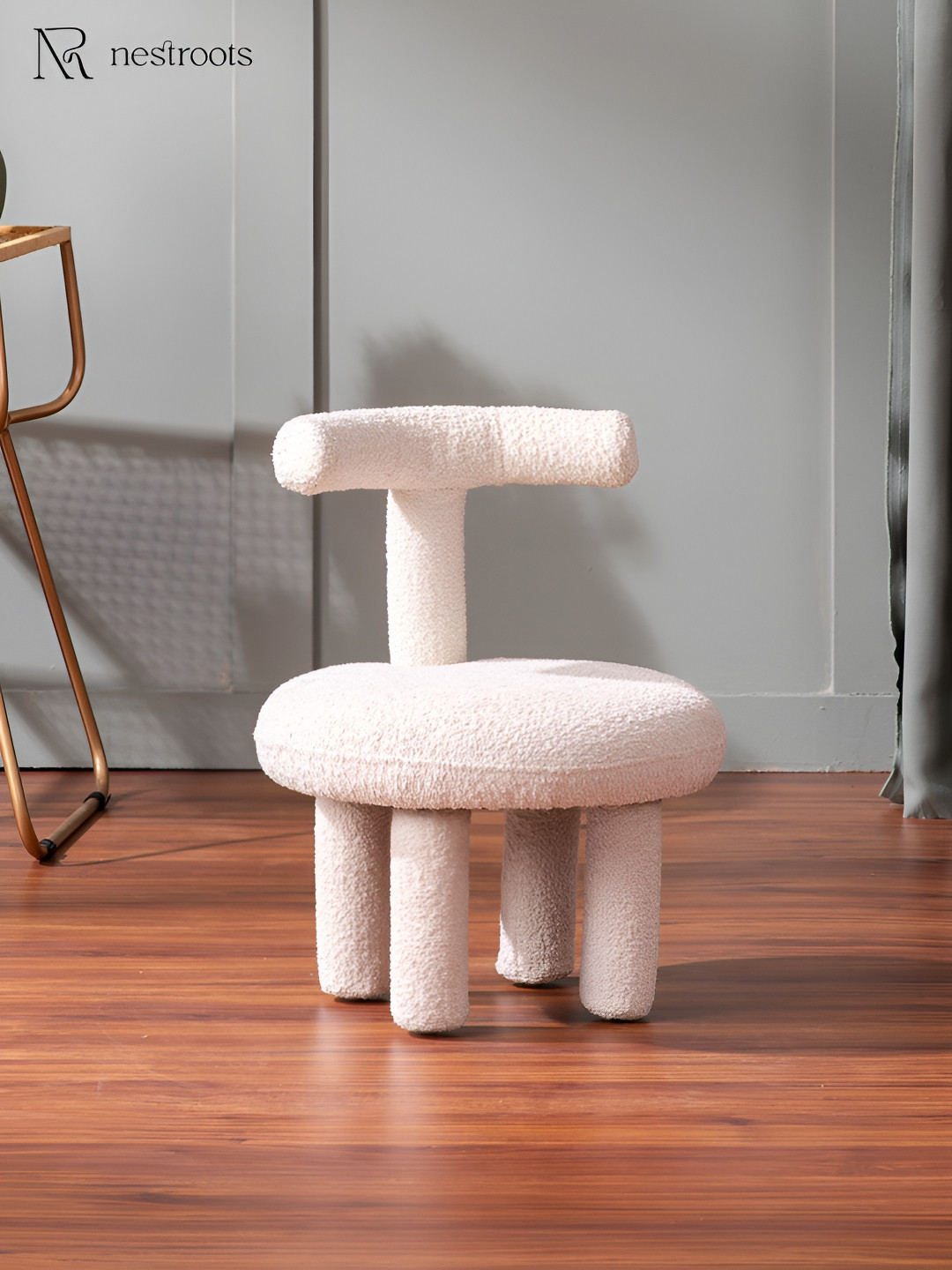 

nestroots Pink Juinior Collection Kids Room Sitting Stool
