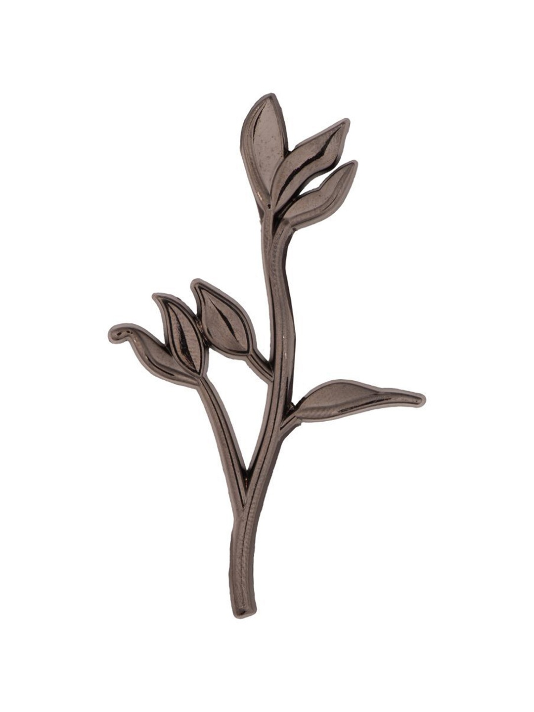 

The Tie Hub Men Minimal Brass Brooch, Grey