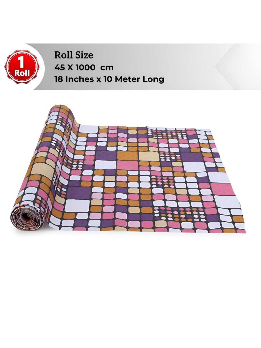 

Dakshya Industries Purple & Brown Printed Water Resistant Shelf Liner Organiser