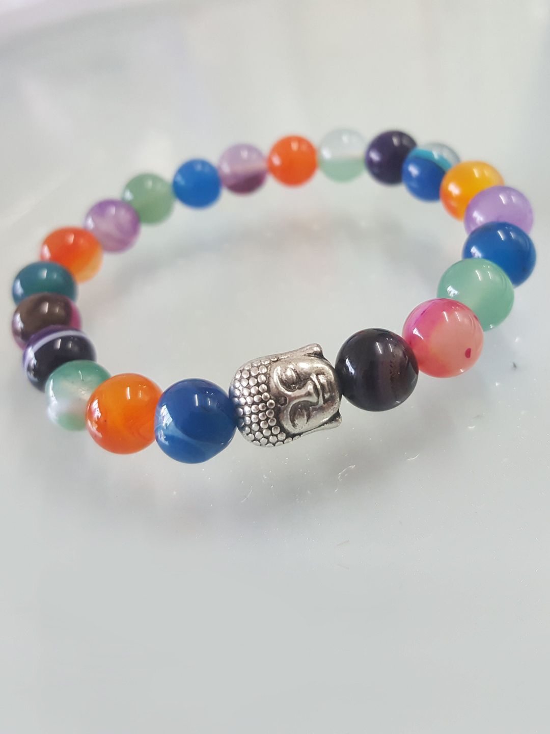 

Young & Forever Unisex Agate Bracelet, Blue