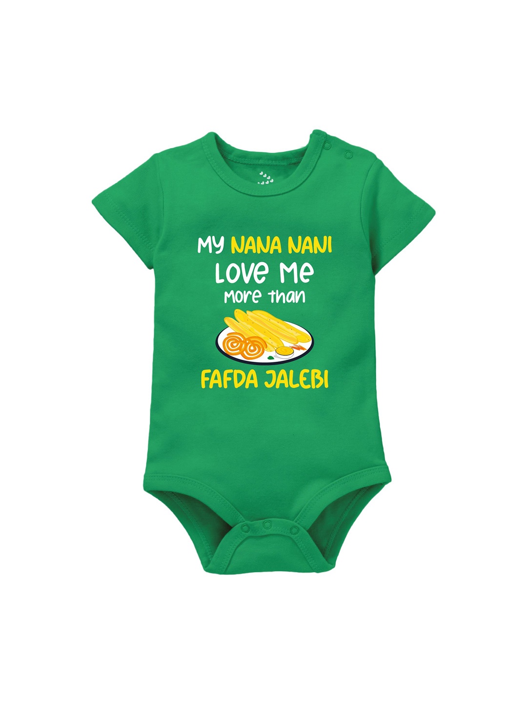

Zeezeezoo Infants Printed Pure Cotton Bodysuit, Green