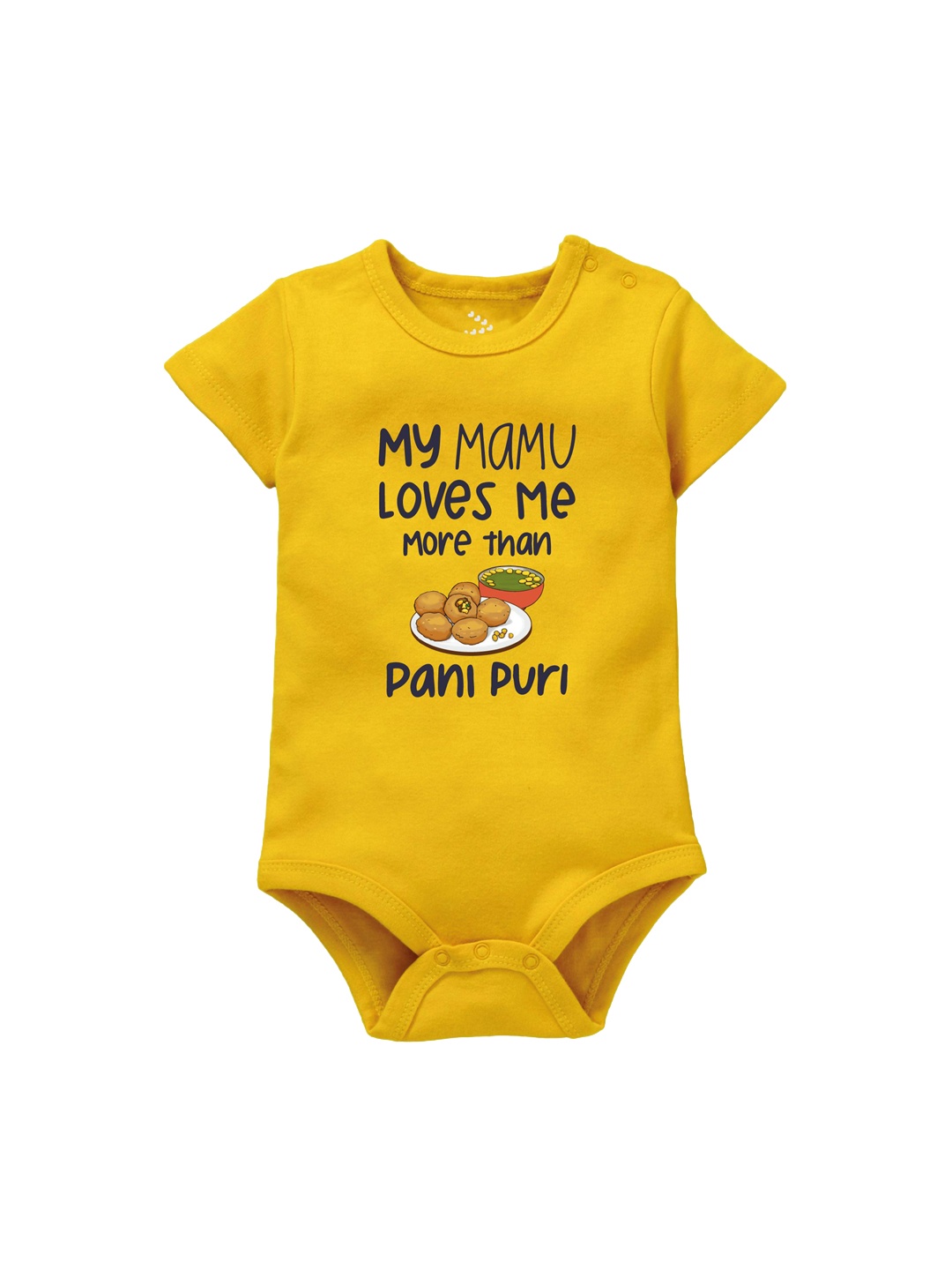 

Zeezeezoo Infants Printed Pure Cotton Bodysuit, Yellow