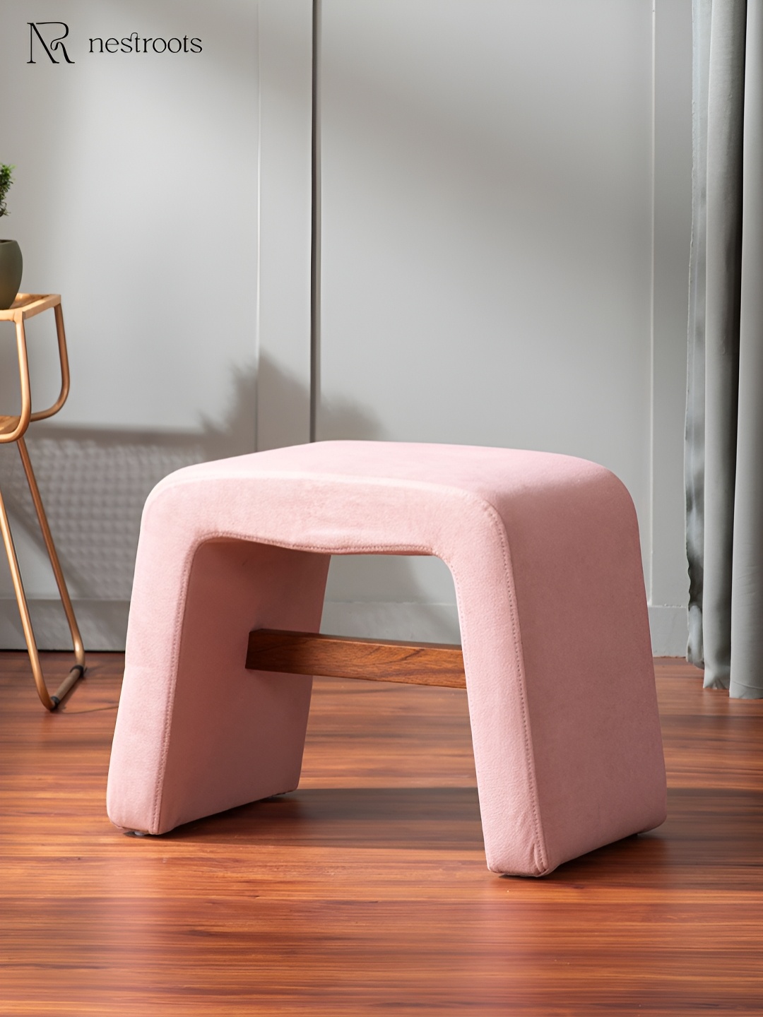 

nestroots Copenhagen Pink Pouf Sitting Stool