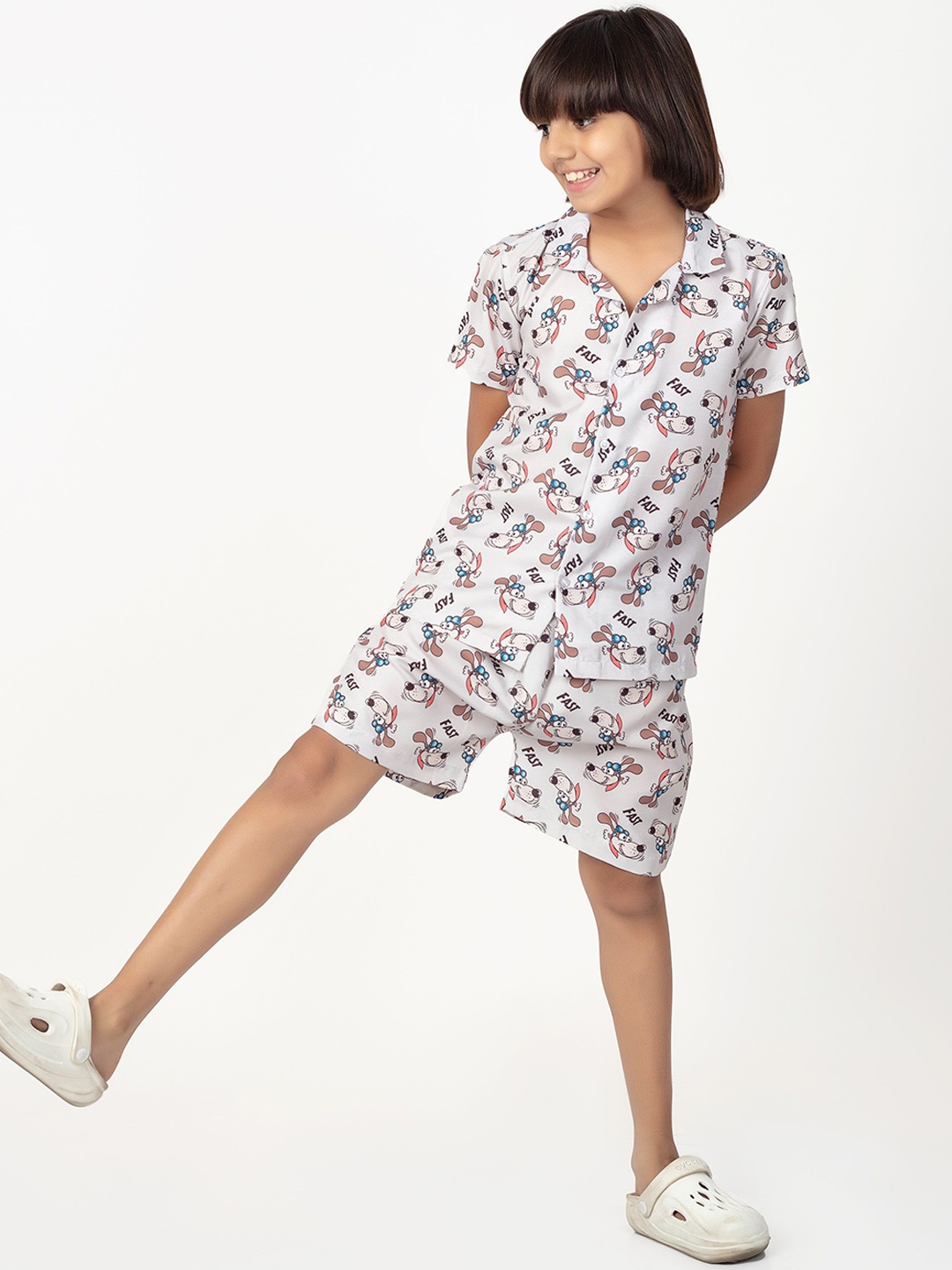 

Gavin Paris Kids Printed Shirt With Shorts, Grey