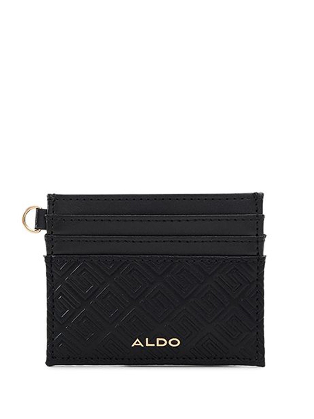 

ALDO Women Textured Card Holder, Black