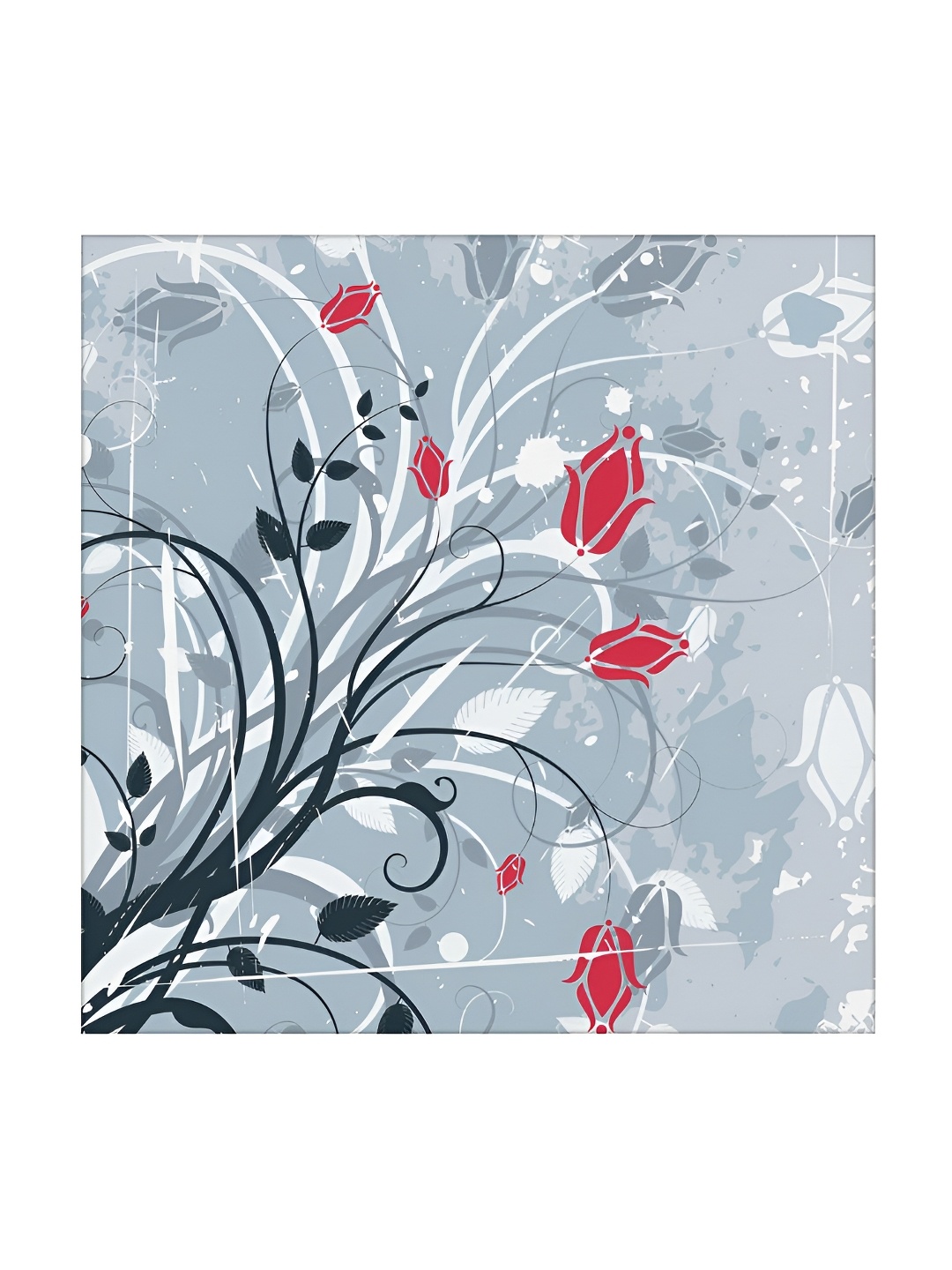 

RANDOM Grey & White Canvas Floral and Botanical Wall Art