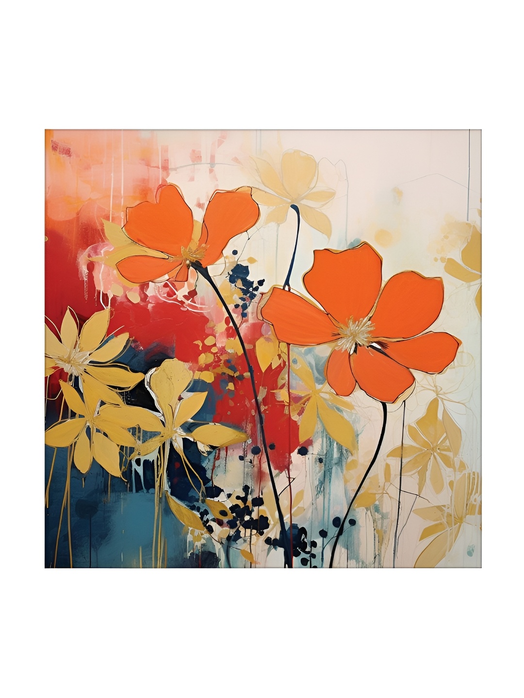 

RANDOM Orange & Yellow Canvas Floral and Botanical Wall Art