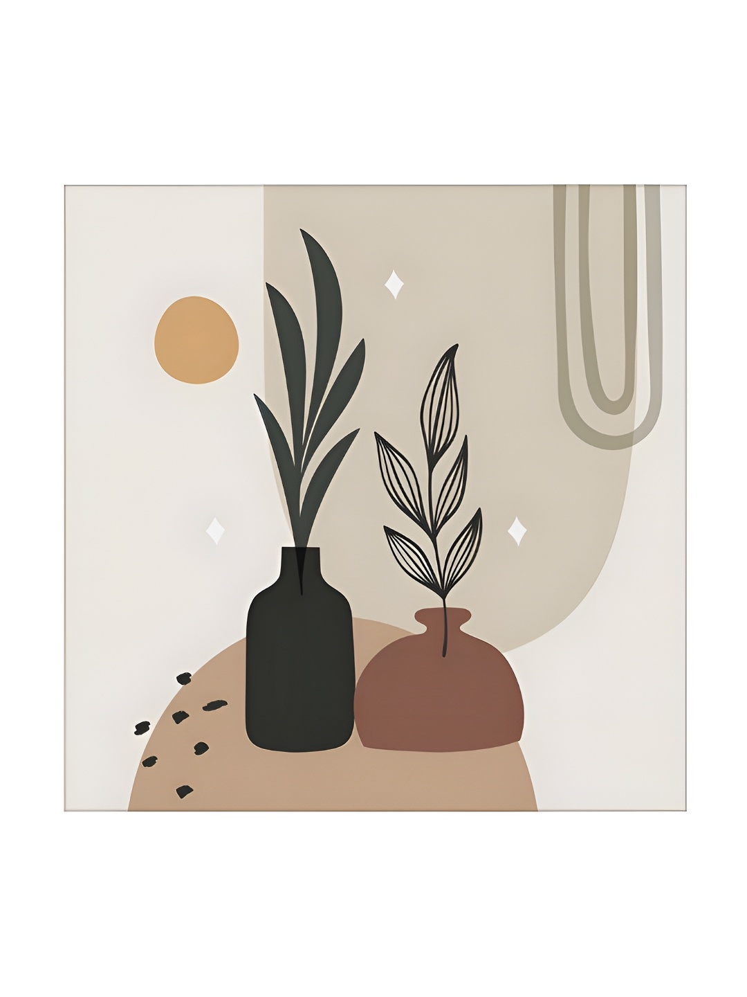 

RANDOM Beige & Grey Canvas Floral and Botanical Wall Art