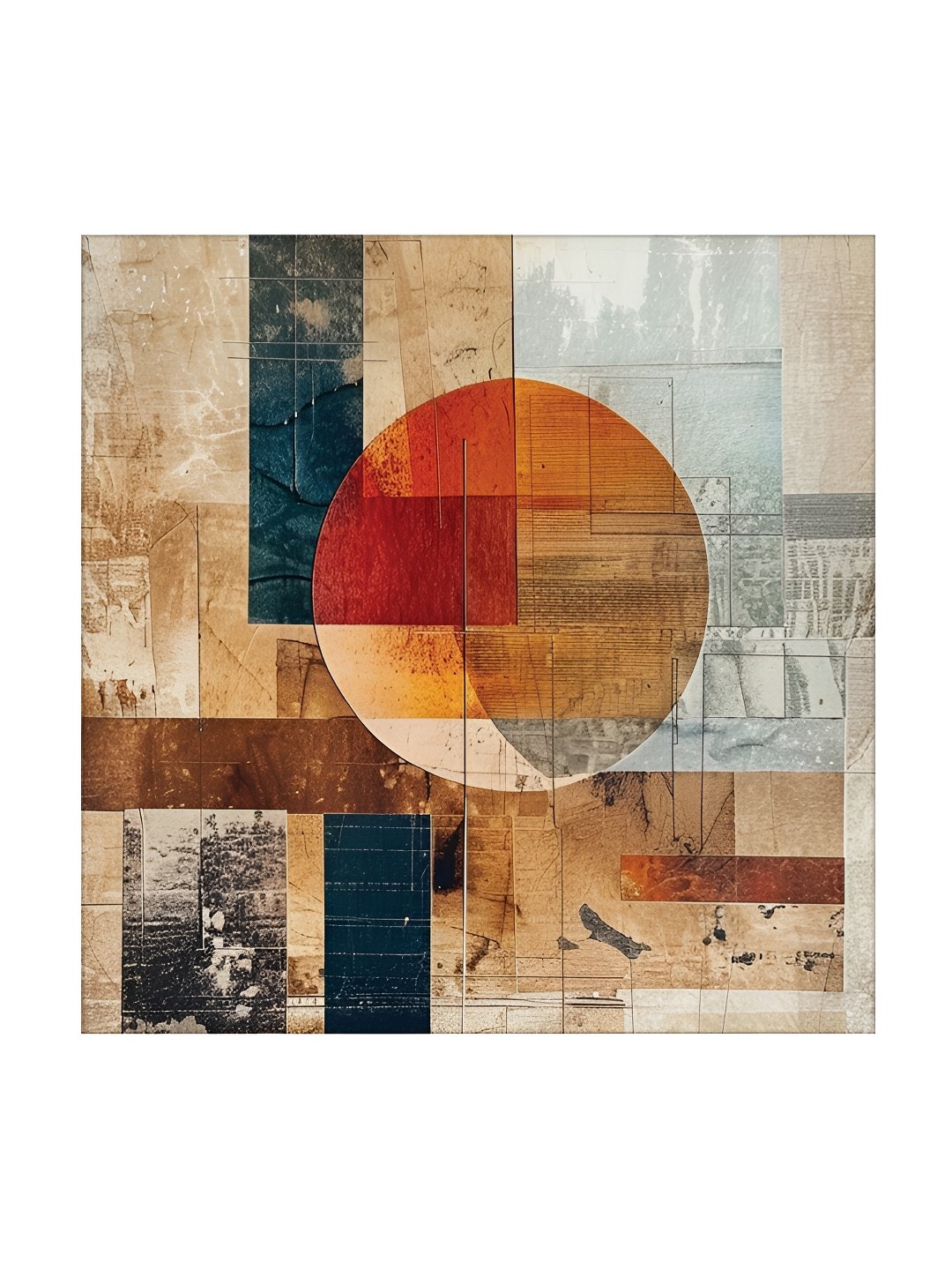 

RANDOM Brown & Red Canvas Abstract Wall Art