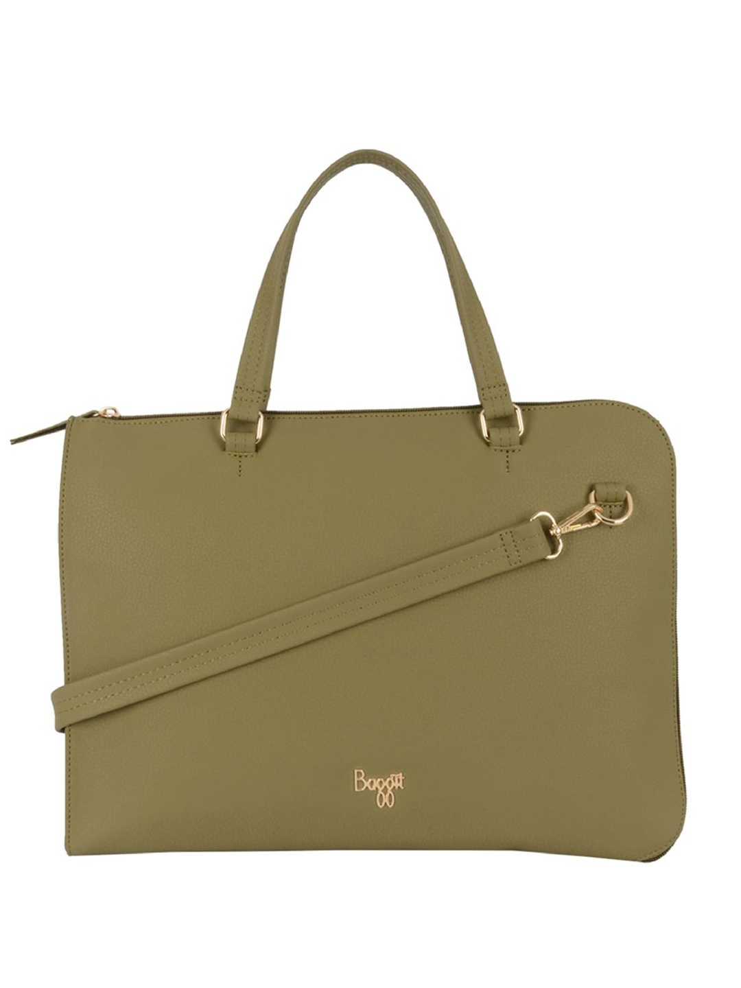 

Baggit Women PU Laptop Bag, Green