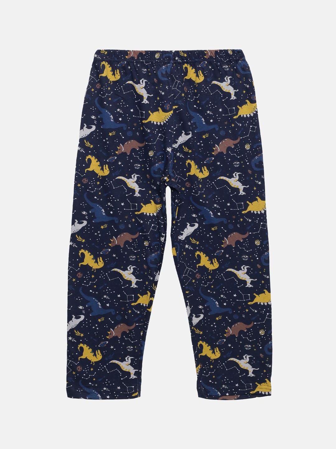 

KiddoPanti Boys Printed Cotton Lounge Pants, Navy blue