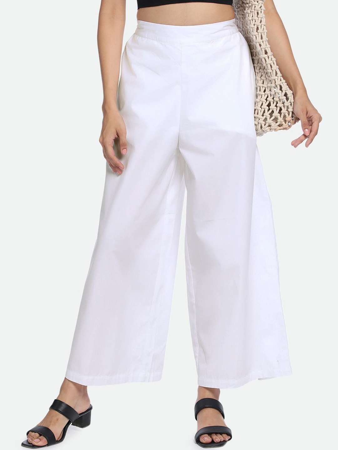 

DL Woman Women Loose Fit Trousers, White