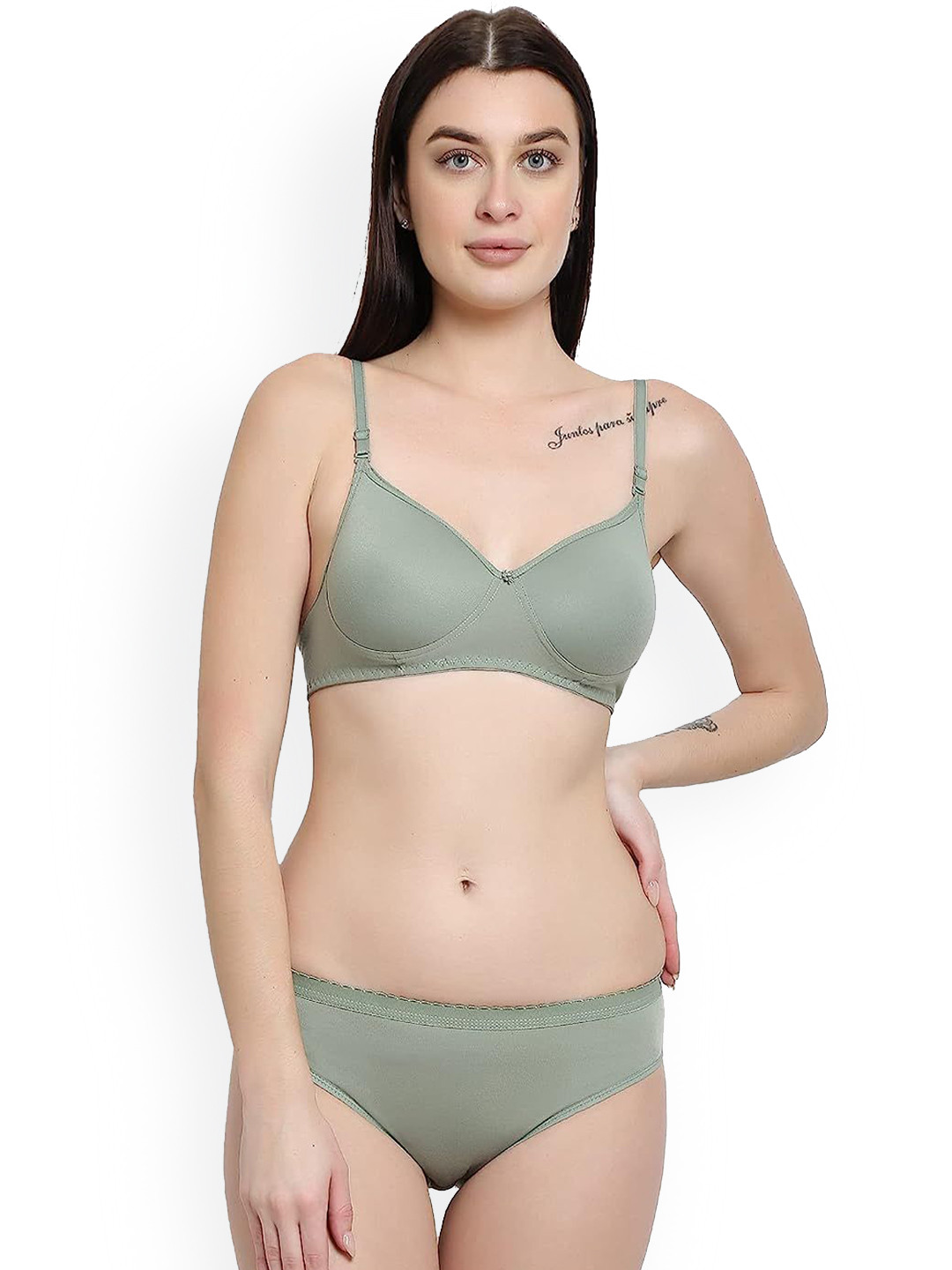 

R Cube Lightly-Padded Lingerie Set RC_Eng Full cup(Mintgreen)_2_30, Green
