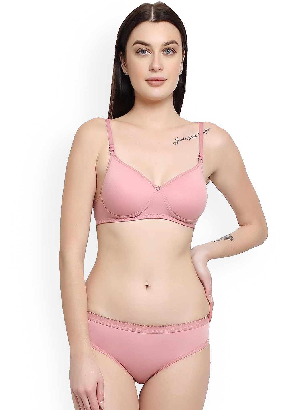 

R Cube Lightly Padded Lingerie Set RC_Eng Full cup(Pink)_3_30