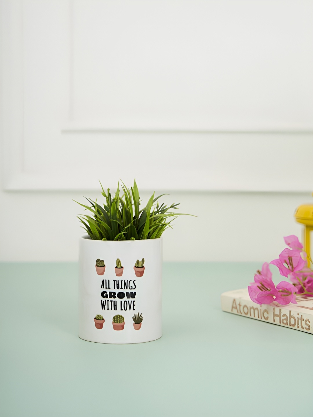 

DecorTwist White & Black Planters Pot For Plants