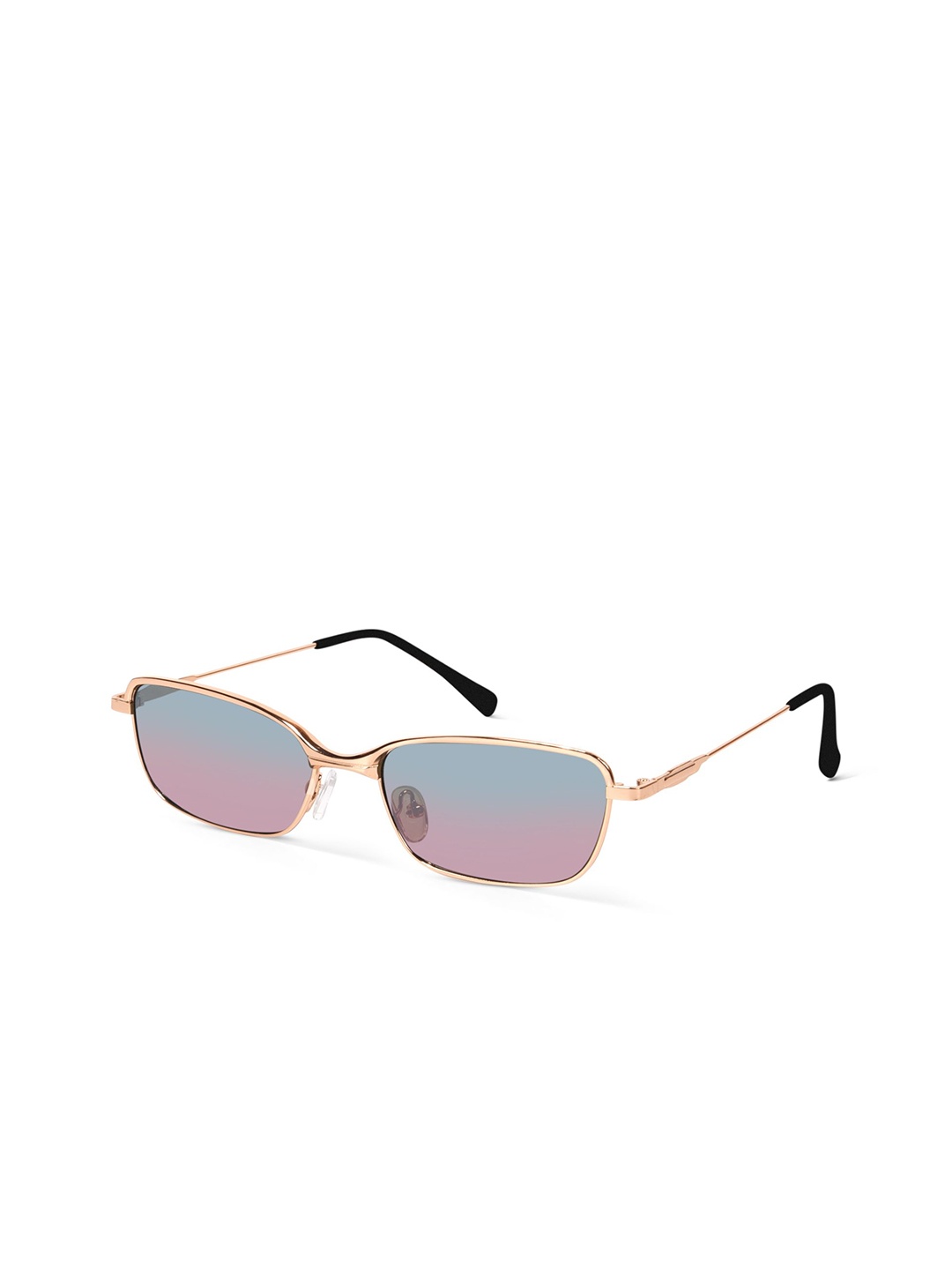 

Woggles Unisex Rectangle Sunglasses with UV Protected Lens WOCV-MRC-54018C2, Pink