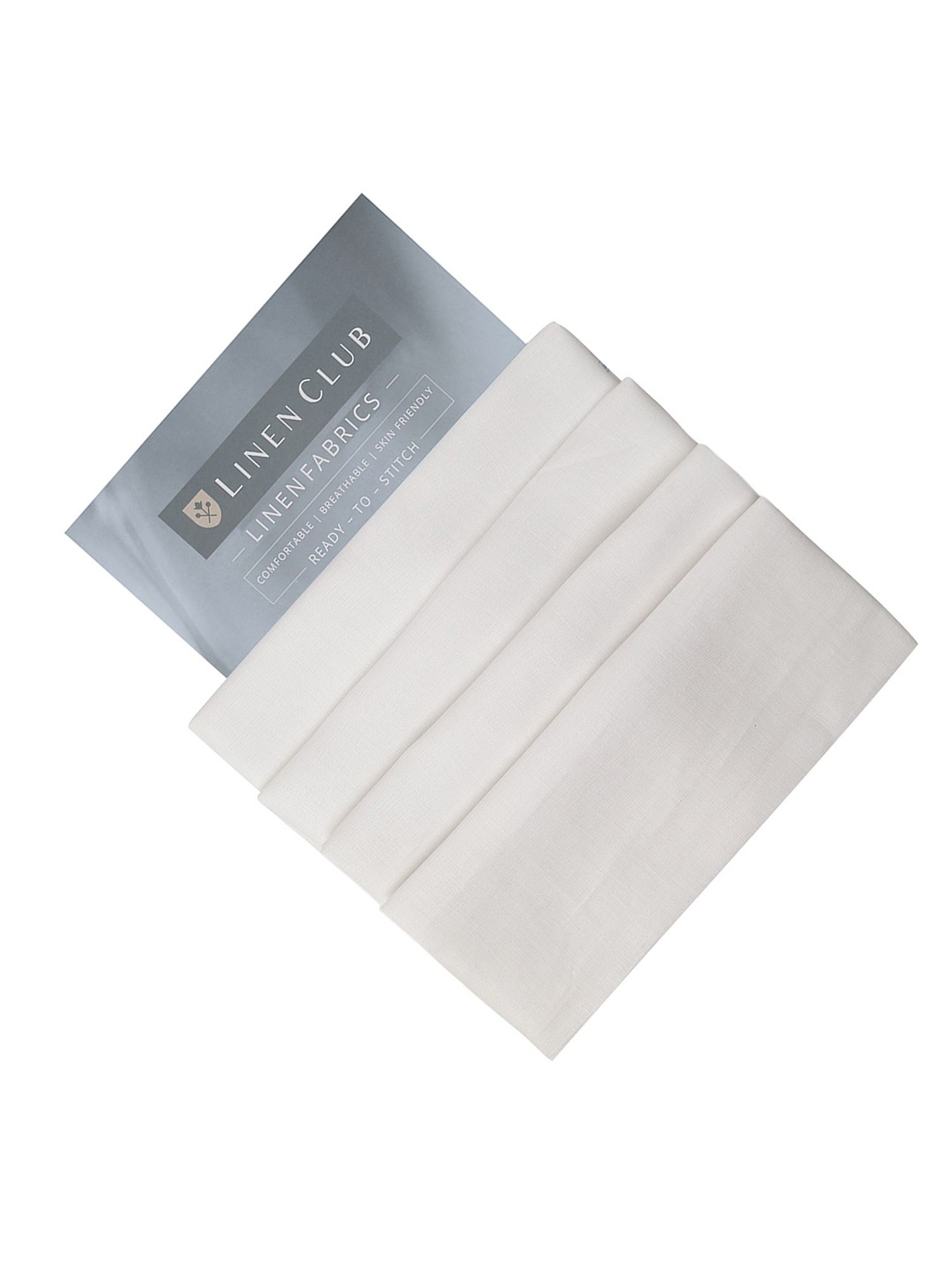 

Linen Club Men Solid Shirt Clothing Fabric, White