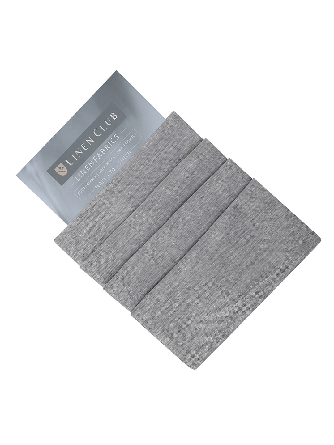 

Linen Club Men Solid Shirt Clothing Fabric, Grey