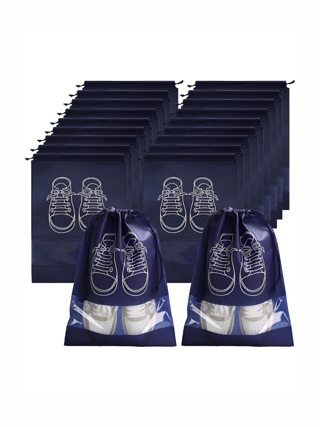 

P-Plus International Blue 20 Pieces Water Resistant Shoes Organiser Organisers