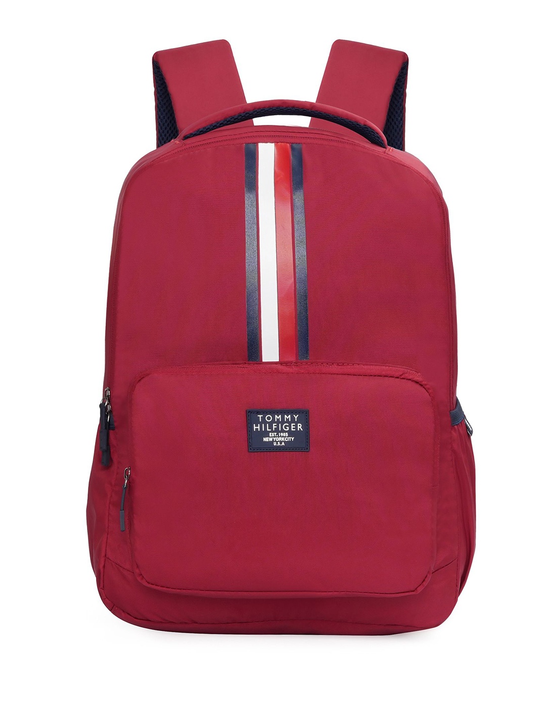 

Tommy Hilfiger Unisex Brand Logo Backpack, Burgundy